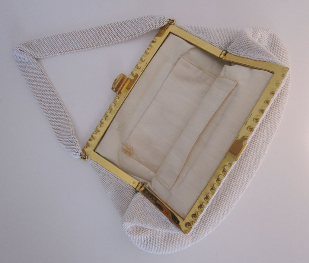 Exquisite French Hand Beaded Purse by Josef Exquisite French Hand Beaded Purse by Josef