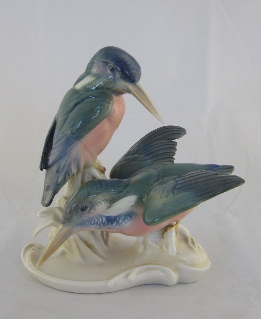 Kingfisher Porcelain Figurine by Karl Ens Germany Kingfisher Porcelain Figurine by Karl Ens Germany