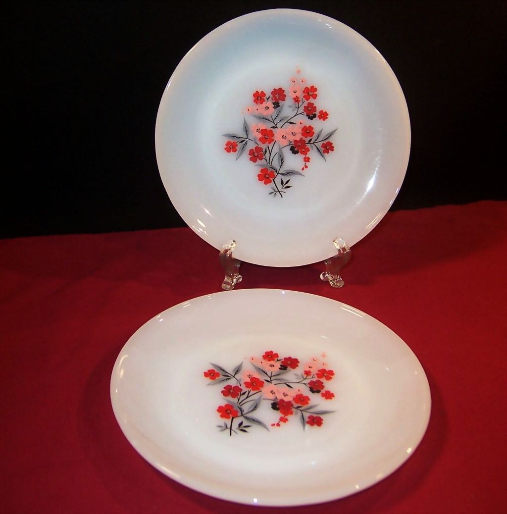 SET of 2: Fire King Primrose Salad (Luncheon) Plates SET of 2: Fire King Primrose Salad (Luncheon) Plates