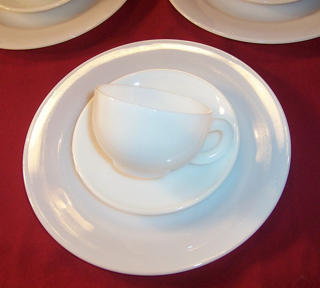 Service for FOUR: Platonite White Dinnerware by Hazel Atlas Service for FOUR: Platonite White Dinnerware by Hazel Atlas