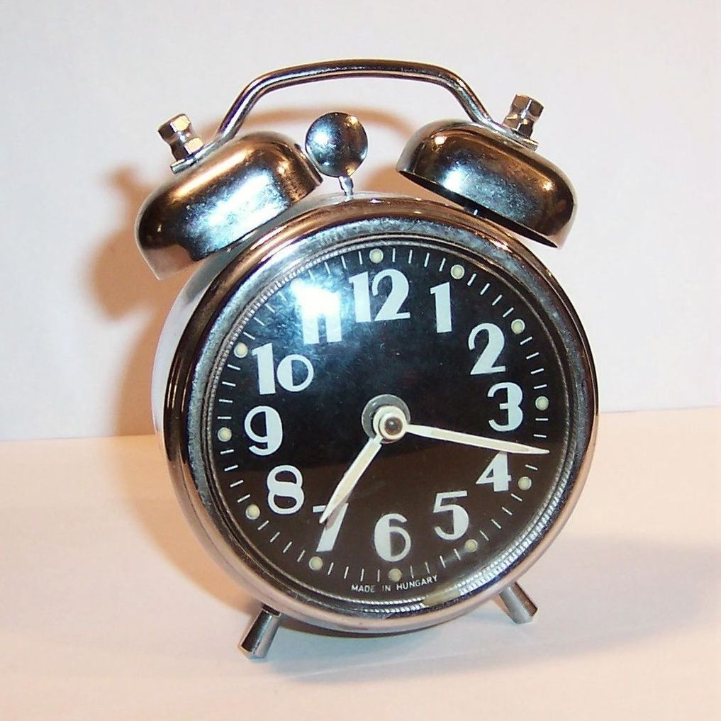 Vintage Twin Bell Wind Up Alarm Clock from ruthsredemptions on Ruby Lane