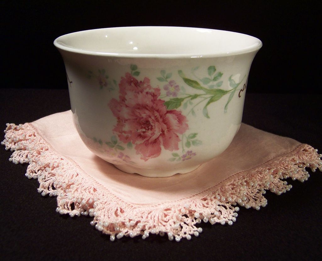 Antique Homer Laughlin Hudson Pink Carnation Bowl Antique Homer Laughlin Hudson Pink Carnation Bowl