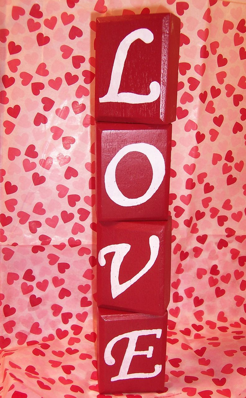 Wooden Love Blocks Wooden Love Blocks