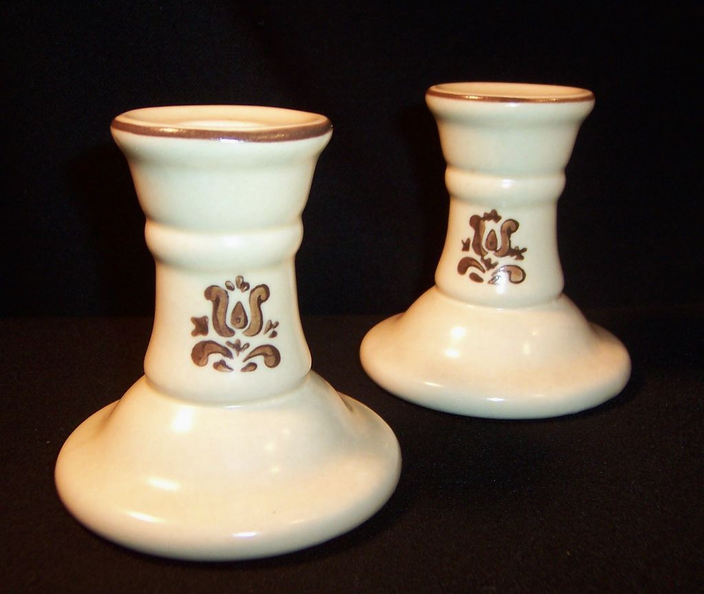 Pfaltzgraff Village Candlesticks Pfaltzgraff Village Candlesticks