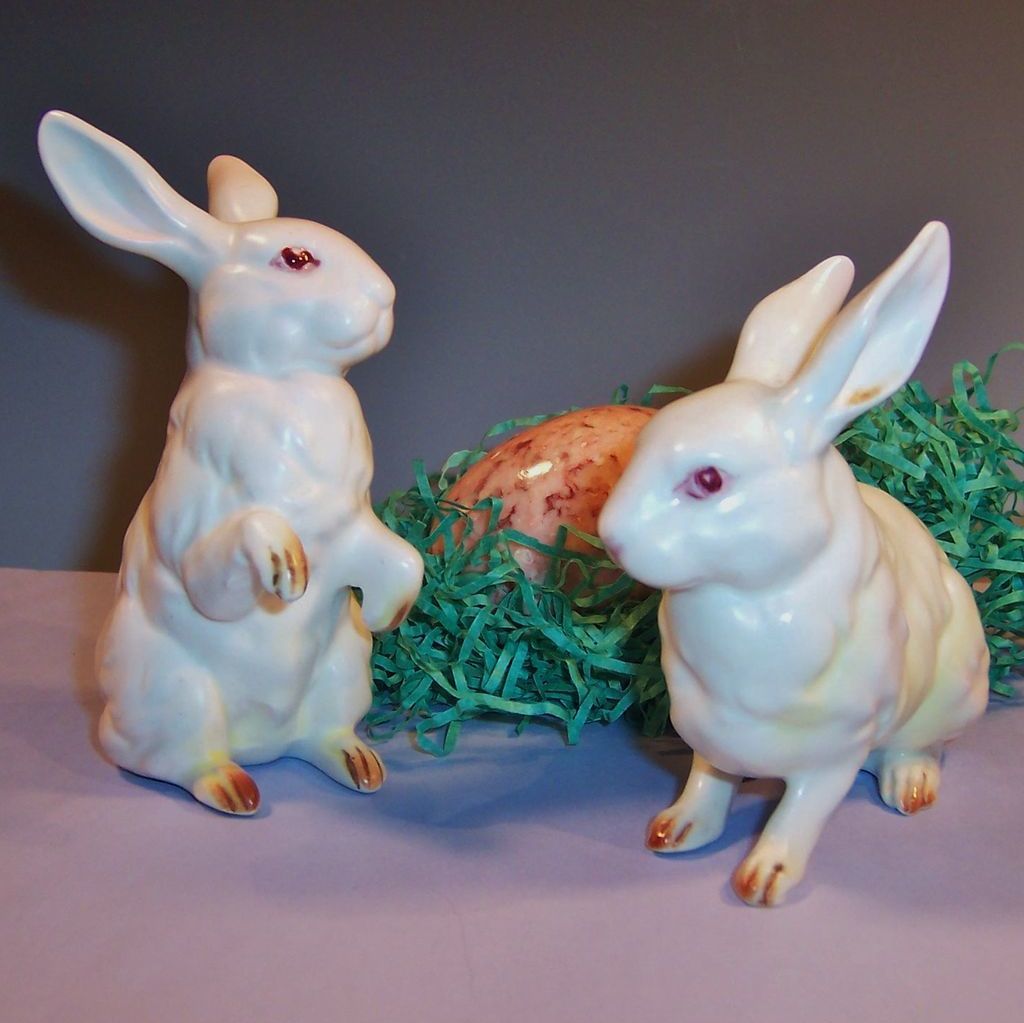 vintage lefton rabbits