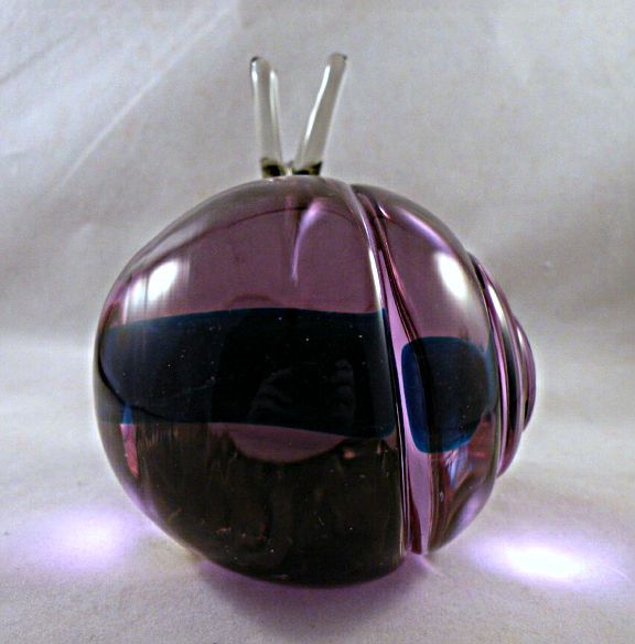 Livio Seguso Murano Glass Snail 6 inches long with Label Livio Seguso Murano Glass Snail 6 inches long with Label