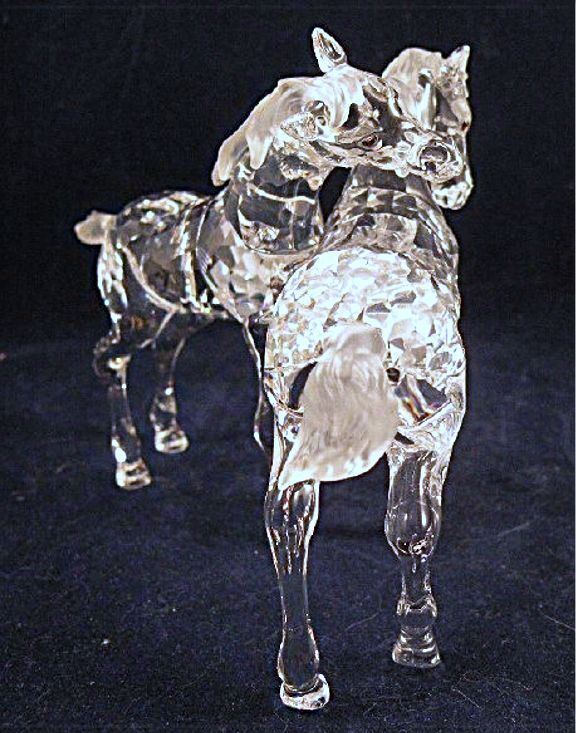 Swarovski Crystal Foals at Play with Original Box and Certificates Swarovski Crystal Foals at Play with Original Box and Certificates