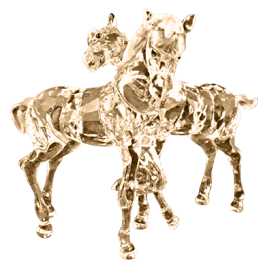 Swarovski Crystal Foals at Play with Original Box and Certificates Swarovski Crystal Foals at Play with Original Box and Certificates