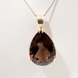 Vintage Estate Smokey Topaz 14k Gold Pendant Fine Old Heirloom Pre Owned Used Jewelry Vintage Estate Smokey Topaz 14k Gold Pendant Fine Old Heirloom Pre Owned Used Jewelry