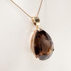 Vintage Estate Smokey Topaz 14k Gold Pendant Fine Old Heirloom Pre Owned Used Jewelry Vintage Estate Smokey Topaz 14k Gold Pendant Fine Old Heirloom Pre Owned Used Jewelry
