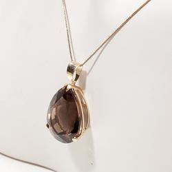Vintage Estate Smokey Topaz 14k Gold Pendant Fine Old Heirloom Pre Owned Used Jewelry Vintage Estate Smokey Topaz 14k Gold Pendant Fine Old Heirloom Pre Owned Used Jewelry