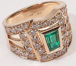 emerald ring band