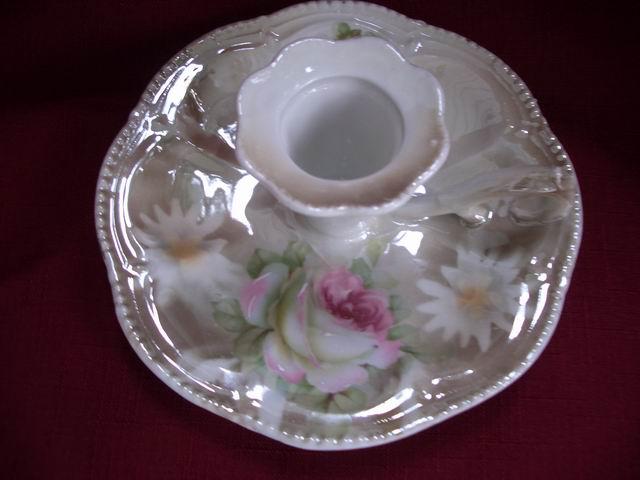 Germany Floral Luster Chamber Stick Candle Holder Germany Floral Luster Chamber Stick Candle Holder
