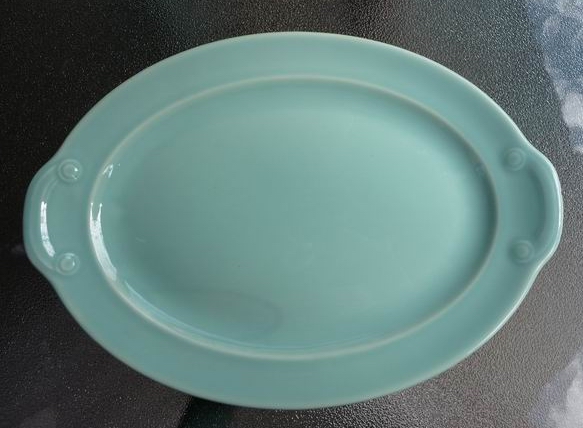 California Lu Ray Pastels Taylor Smith & Taylor Mint Green 12" Platter California Lu Ray Pastels Taylor Smith & Taylor Mint Green 12" Platter