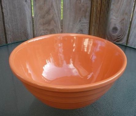 Pacific Pottery Los Angeles California Large Vintage 1930s Peach #9R Hostessware Mixing Bowl 10 3/4" Pacific Pottery Los Angeles California Large Vintage 1930s Peach #9R Hostessware Mixing Bowl 10 3/4"