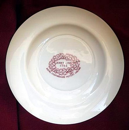 Royal Staffordshire England Vintage Red Jenny Lind Transferware Dessert~Bread Plates Royal Staffordshire England Vintage Red Jenny Lind Transferware Dessert~Bread Plates