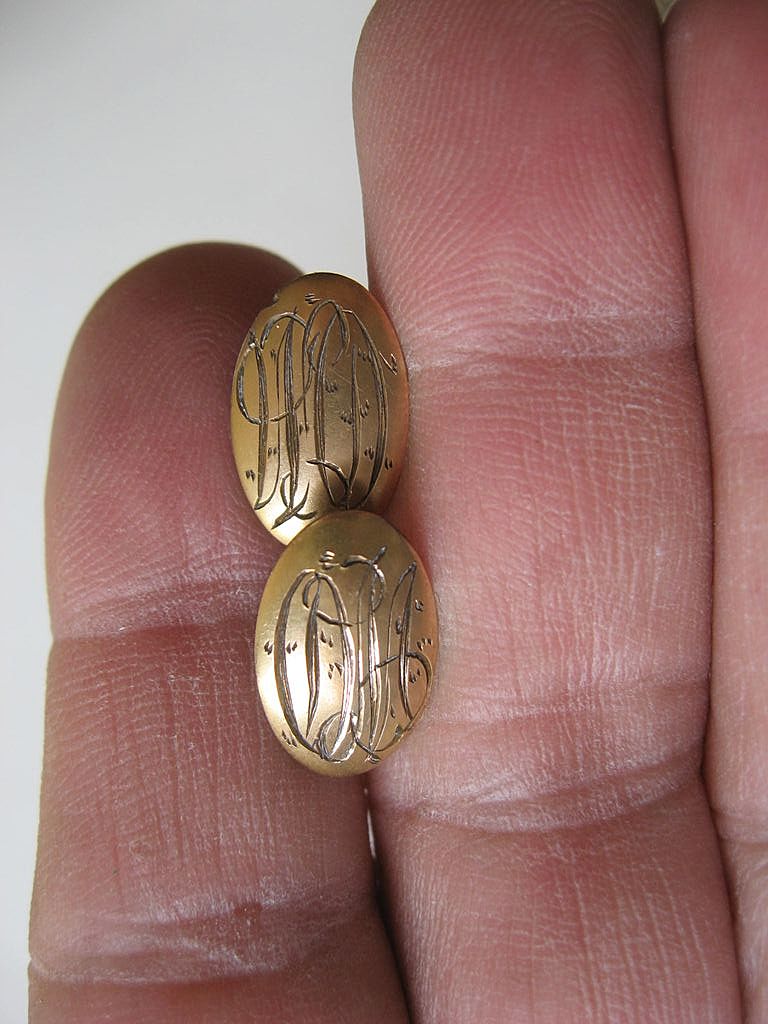 Gold filled Victorian Cuff links Gold filled Victorian Cuff links