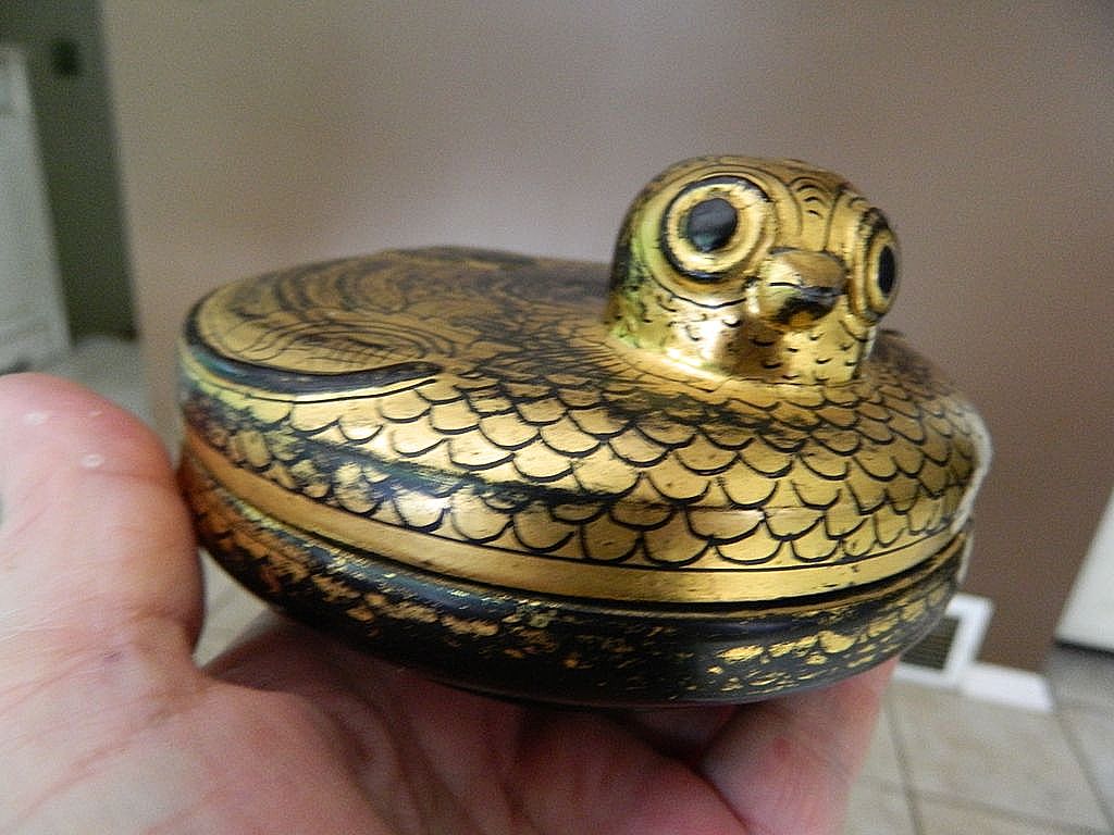 Hand decorated- Bird figure box Hand decorated- Bird figure box