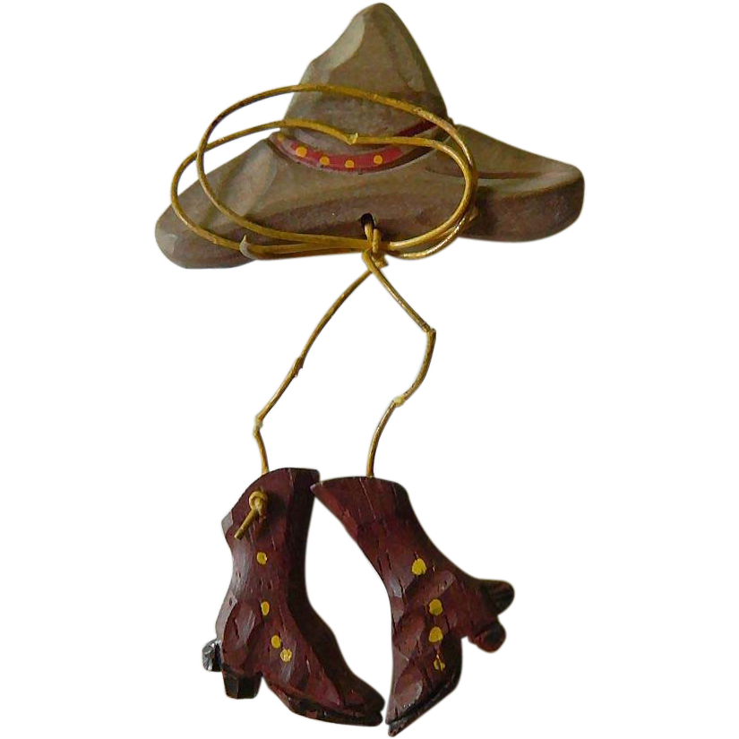Great hand crafted-1930's- Cowgirl pin Great hand crafted-1930's- Cowgirl pin