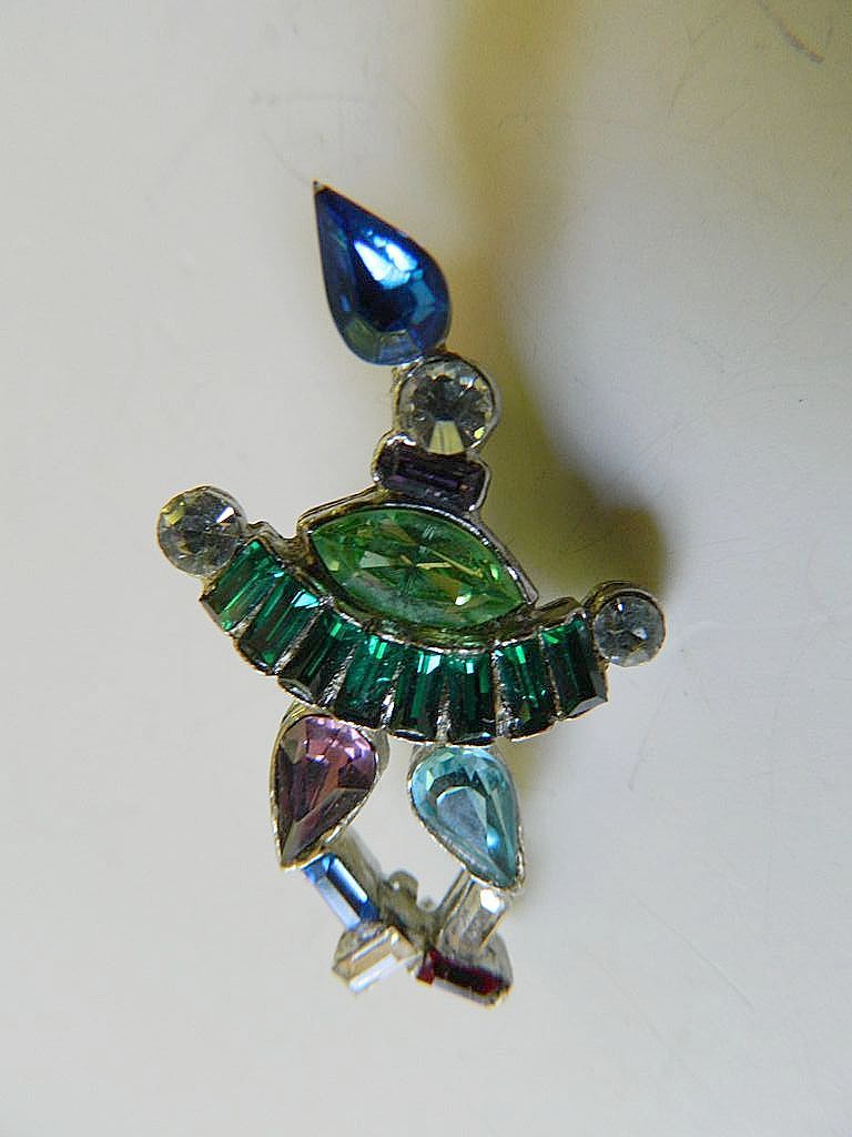 1930's-1940's- Jewelled figural -Pin 1930's-1940's- Jewelled figural -Pin