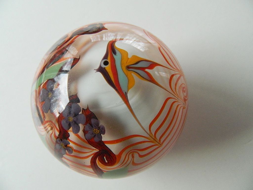 Signed "Chris Buzzini"- fabulous Sea scape Paper weight-Bridgeton studios Signed "Chris Buzzini"- fabulous Sea scape Paper weight-Bridgeton studios