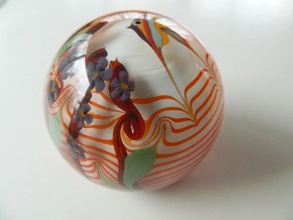 Signed "Chris Buzzini"- fabulous Sea scape Paper weight-Bridgeton studios Signed "Chris Buzzini"- fabulous Sea scape Paper weight-Bridgeton studios