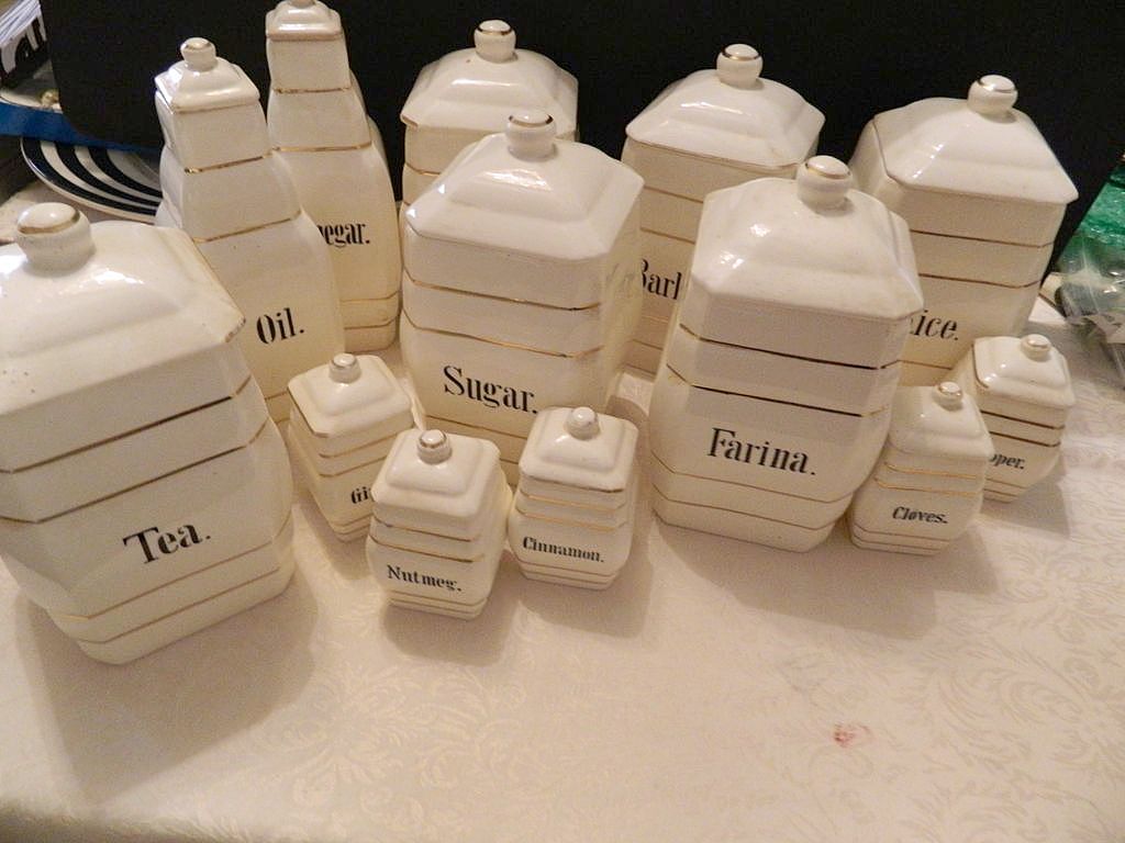 German made- Vintage condiment Jars German made- Vintage condiment Jars