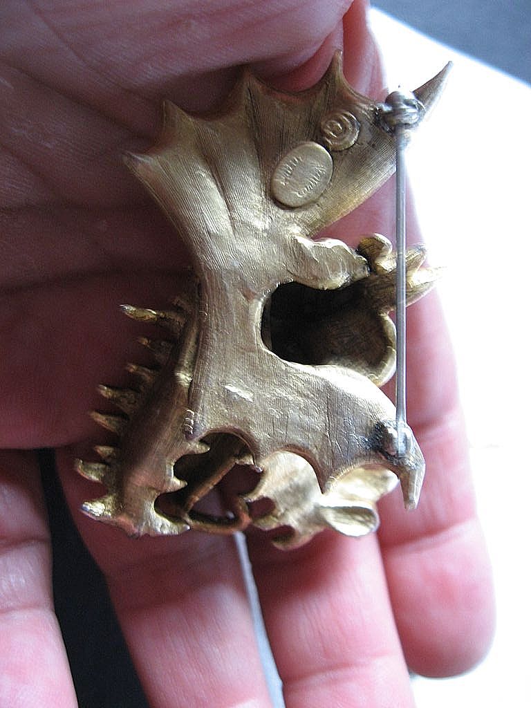 Rare and exciting- Hattie Carnegie- Mythical dragon pin Rare and exciting- Hattie Carnegie- Mythical dragon pin