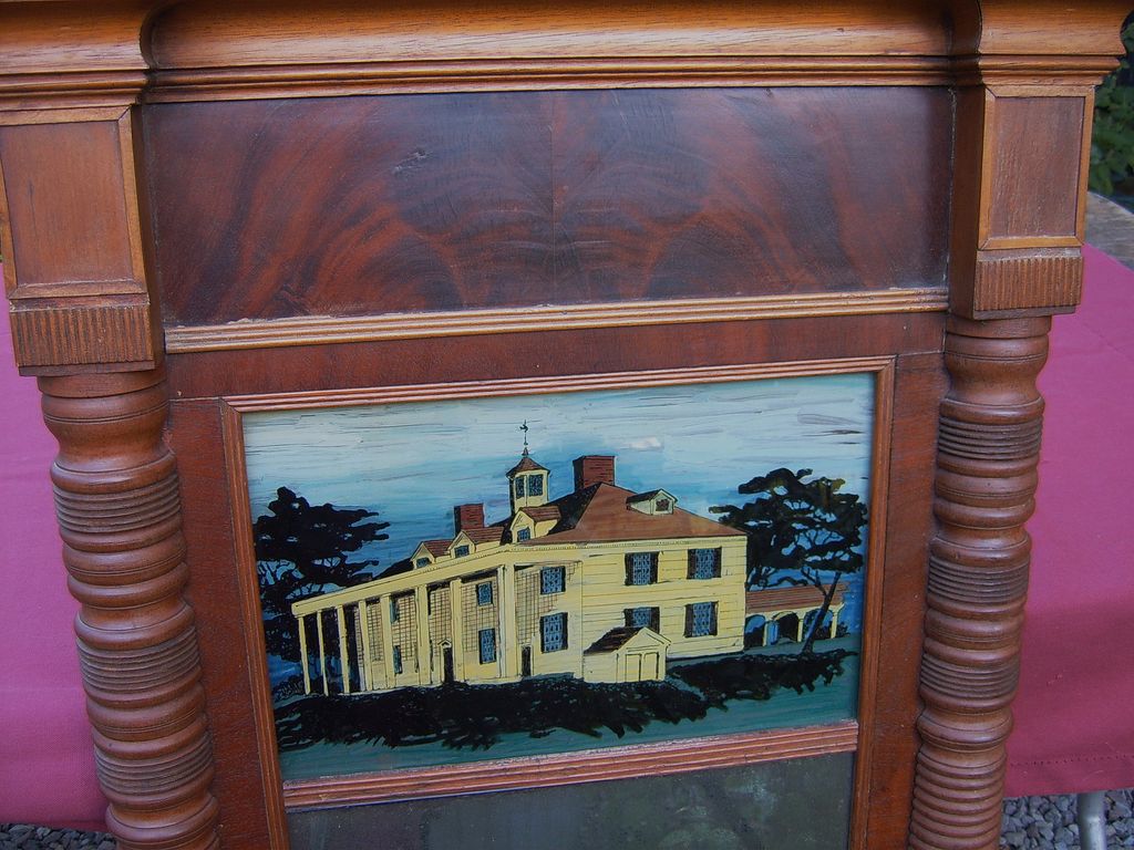 Federal Period Mahogany Architectural Mirror Federal Period Mahogany Architectural Mirror