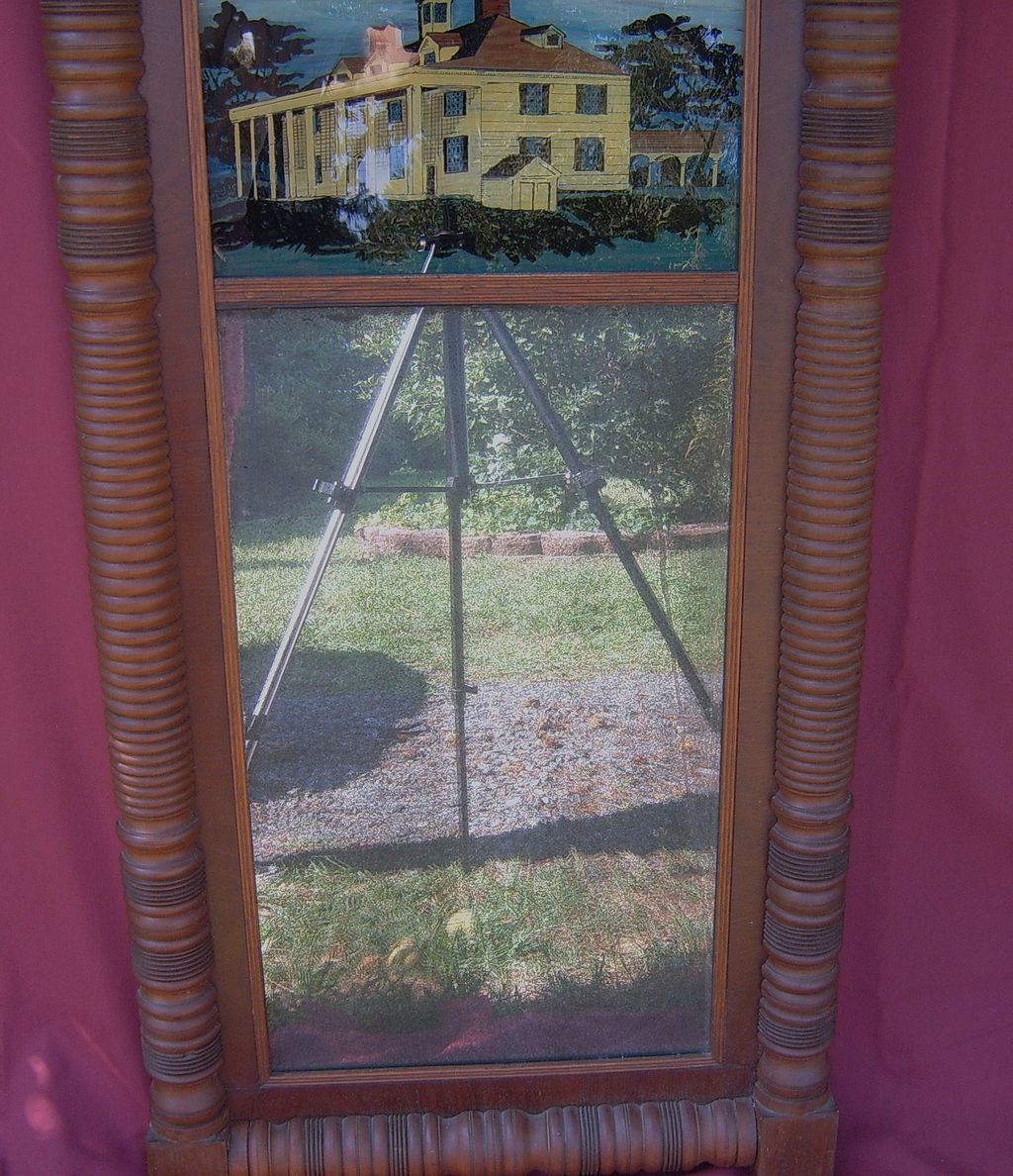 Federal Period Mahogany Architectural Mirror Federal Period Mahogany Architectural Mirror