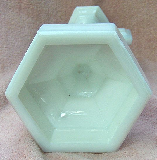 19th Century Milk Glass Crucifix Candlestick 19th Century Milk Glass Crucifix Candlestick