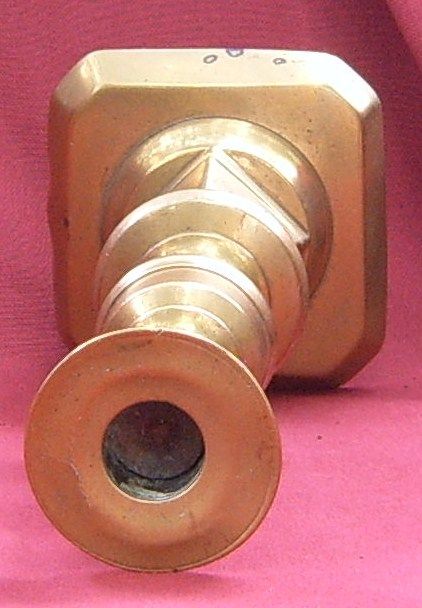 Single Late 19th Century Brass Candlestick Single Late 19th Century Brass Candlestick