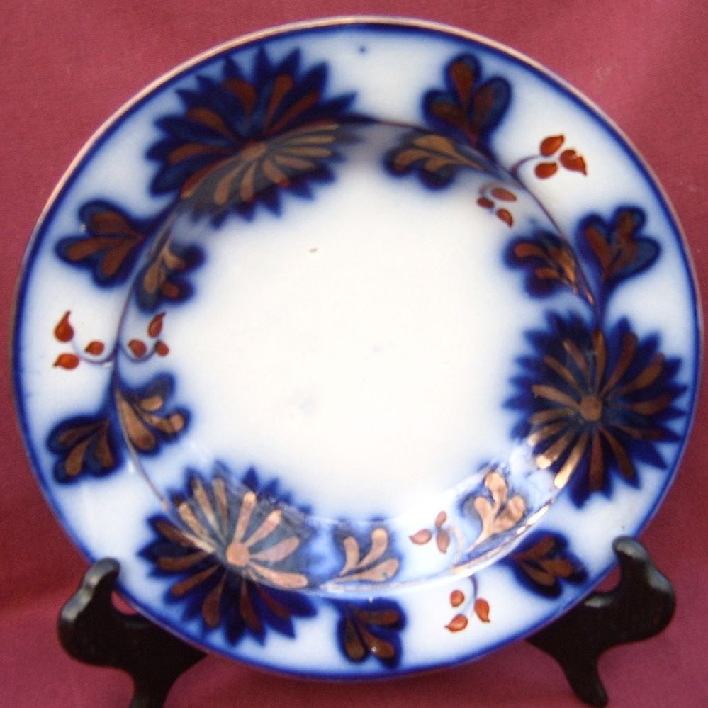 Gaudy Ironstone Soup Bowl in Chrysanthemum Pattern Gaudy Ironstone Soup Bowl in Chrysanthemum Pattern