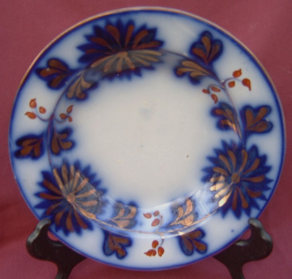 Gaudy Ironstone Soup Bowl in Chrysanthemum Pattern Gaudy Ironstone Soup Bowl in Chrysanthemum Pattern