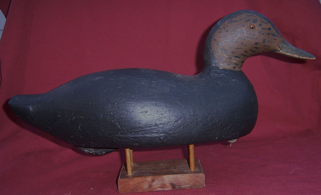 Old Working Black Duck Decoy Old Working Black Duck Decoy