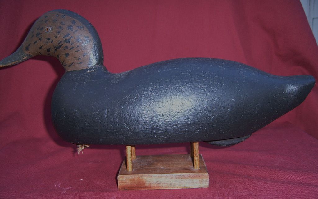 Old Working Black Duck Decoy Old Working Black Duck Decoy