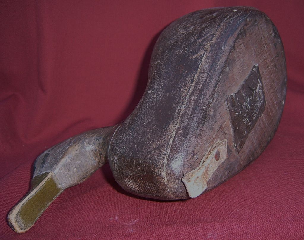 Old Working Black Duck Decoy With Original Paint Old Working Black Duck Decoy With Original Paint