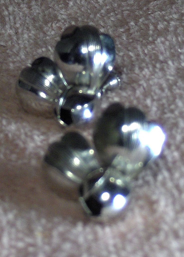 Wonderful Floral Silver Tone Screw On Earrings Wonderful Floral Silver Tone Screw On Earrings
