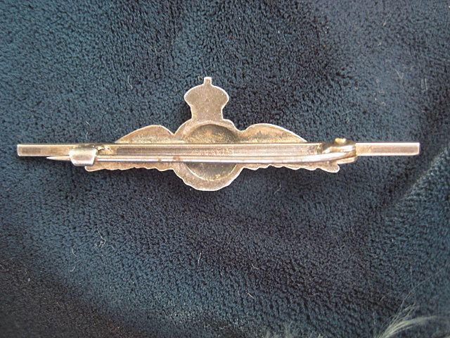 English Silver/Enamel Royal Air Force Sweetheart Pin - RAF English Silver/Enamel Royal Air Force Sweetheart Pin - RAF