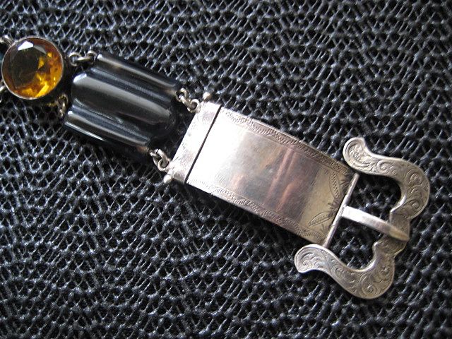 Fabulous Victorian Scottish Silver Agate/Cairngorm Bracelet Fabulous Victorian Scottish Silver Agate/Cairngorm Bracelet