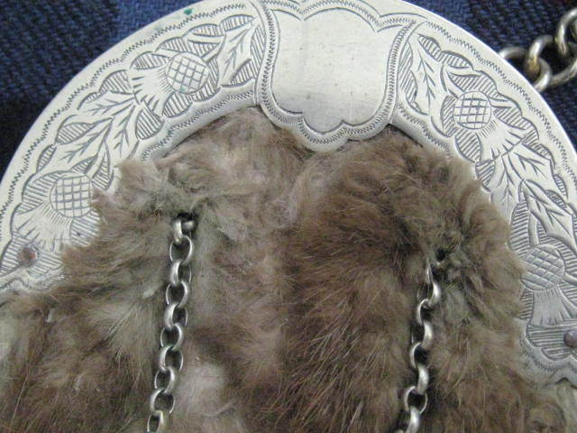 Boy's Antique Scottish Sporran w/Thistle Frame & Tassels Boy's Antique Scottish Sporran w/Thistle Frame & Tassels