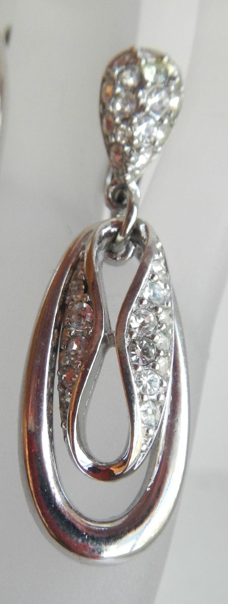 1978 Givenchy Rhinestone Earrings 1978 Givenchy Rhinestone Earrings