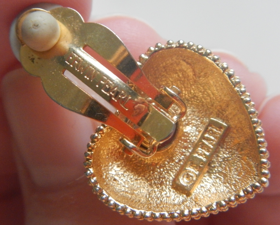 Erwin Pearl Puffy Heart Earrings Erwin Pearl Puffy Heart Earrings