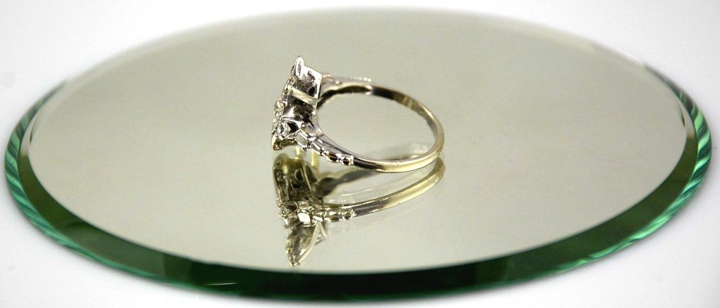 Diamond Filigree Ring14kt White Gold-Crown & Scepter Diamond Filigree Ring14kt White Gold-Crown & Scepter