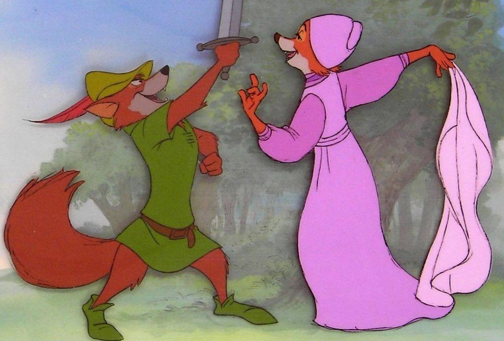 Robin Hood & Maid Marion:Production Animation Cel by Walt Disney Studios Robin Hood & Maid Marion:Production Animation Cel by Walt Disney Studios