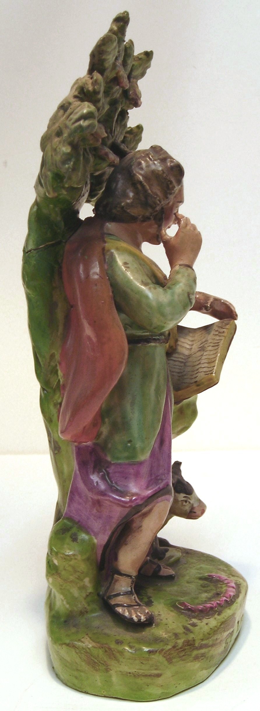 Antique Staffordshire Figurine of St Luke Antique Staffordshire Figurine of St Luke