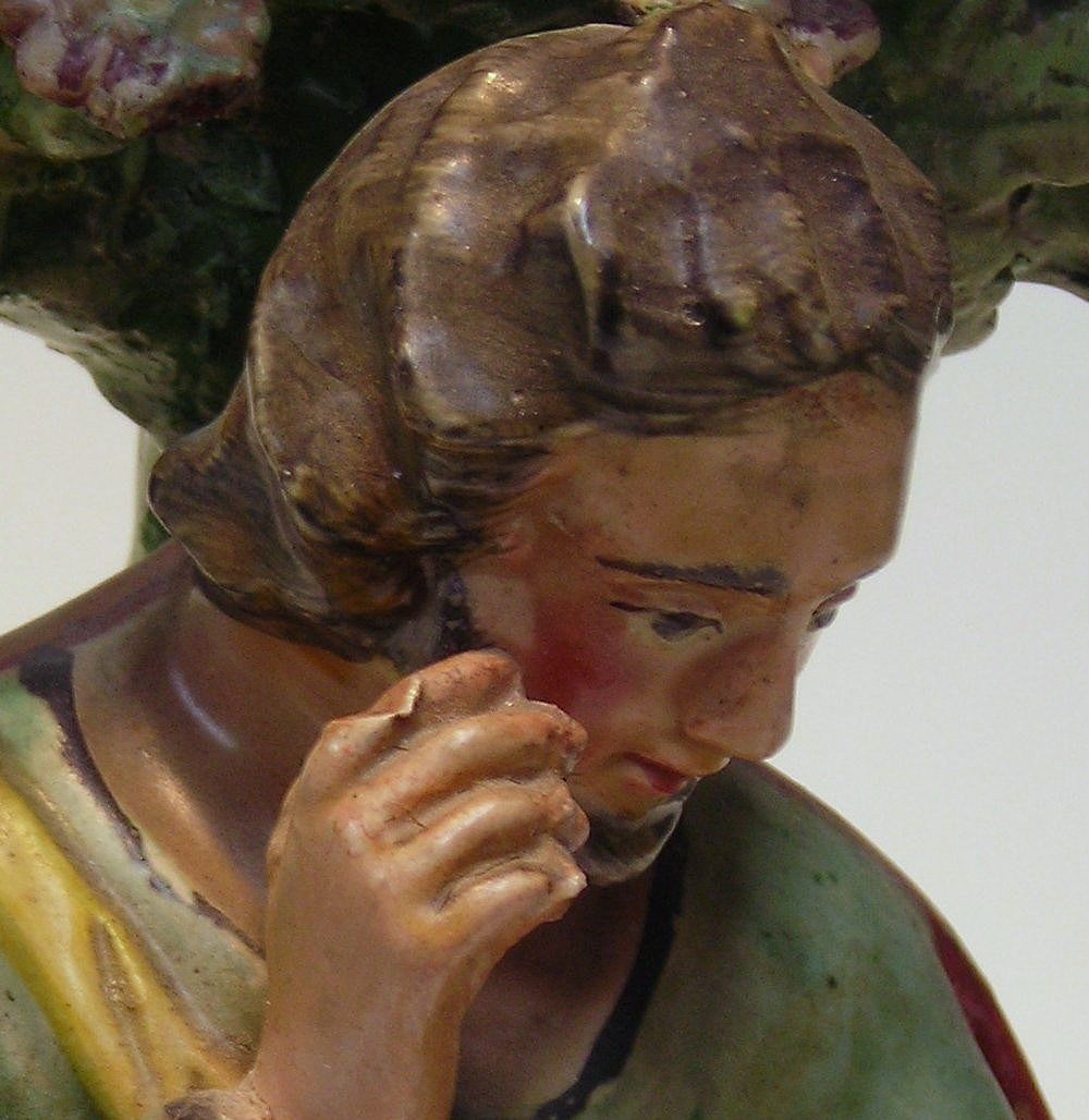 Antique Staffordshire Figurine of St Luke Antique Staffordshire Figurine of St Luke