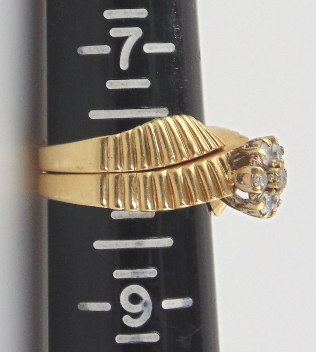 Diamond Engagement Ring Set, 14kt Yellow Gold -Size 7 1/2 Diamond Engagement Ring Set, 14kt Yellow Gold -Size 7 1/2