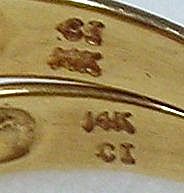 Diamond Engagement Ring Set, 14kt Yellow Gold -Size 7 1/2 Diamond Engagement Ring Set, 14kt Yellow Gold -Size 7 1/2