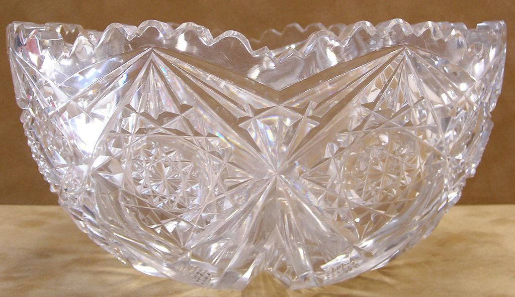 Libbey American Brilliant Period Cut Glass Bowl Libbey American Brilliant Period Cut Glass Bowl
